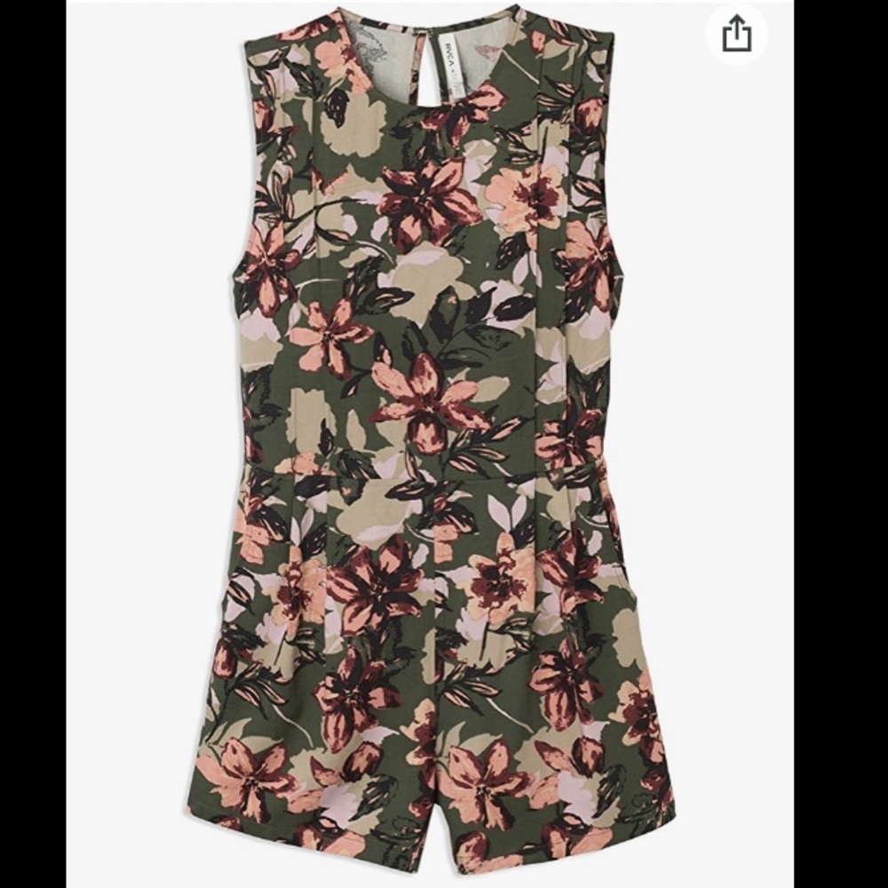 RVCA floral jumpsuit